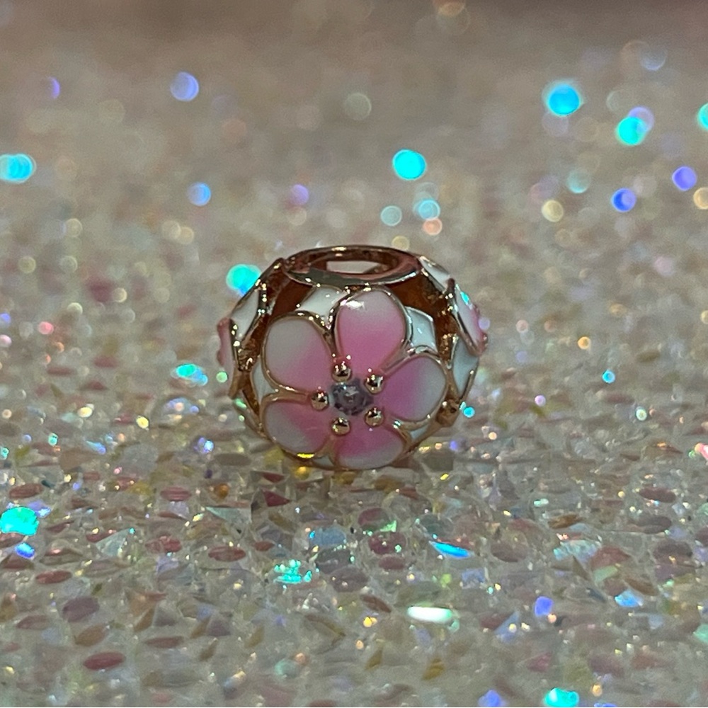 Pink Flower Charm - Picture 2 of 10